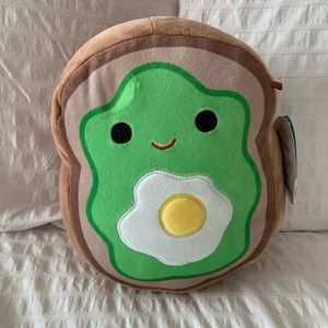 Squishmallows Sinclair the Avocado/Egg Toast 8”